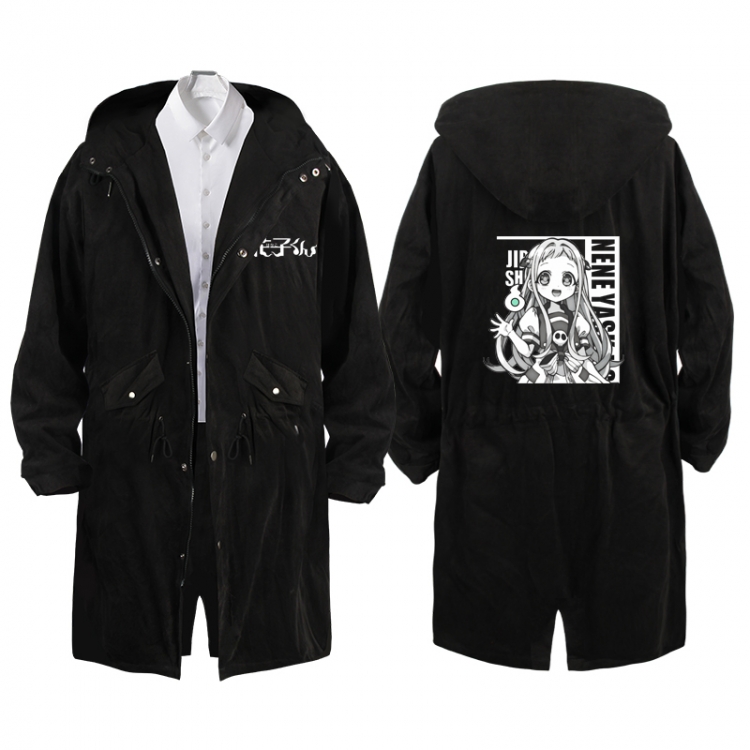 Toilet-bound Hanako-kun  Anime Peripheral Hooded Long Windbreaker Jacket from S to 3XL