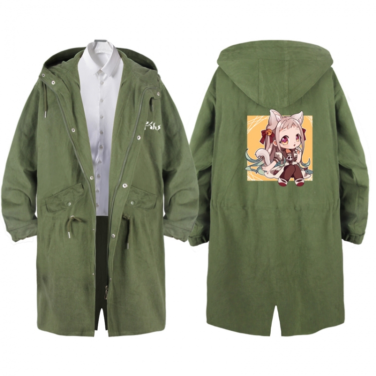 Toilet-bound Hanako-kun  Anime Peripheral Hooded Long Windbreaker Jacket from S to 3XL