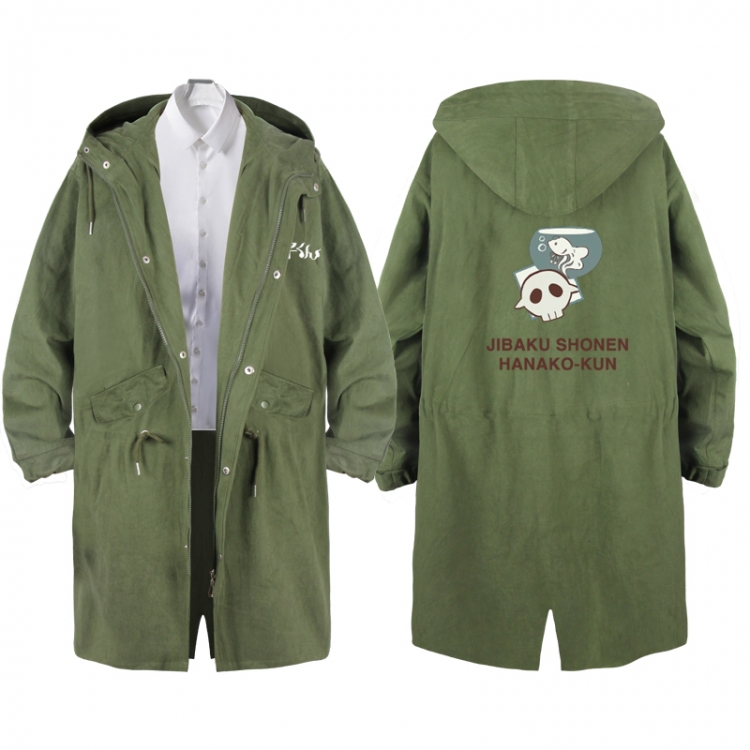 Toilet-bound Hanako-kun  Anime Peripheral Hooded Long Windbreaker Jacket from S to 3XL