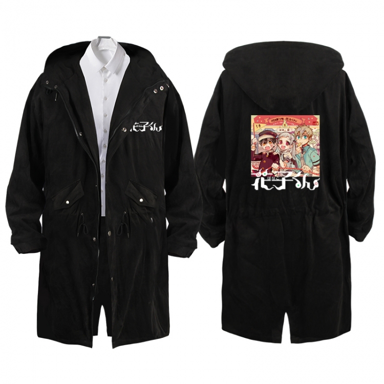 Toilet-bound Hanako-kun  Anime Peripheral Hooded Long Windbreaker Jacket from S to 3XL