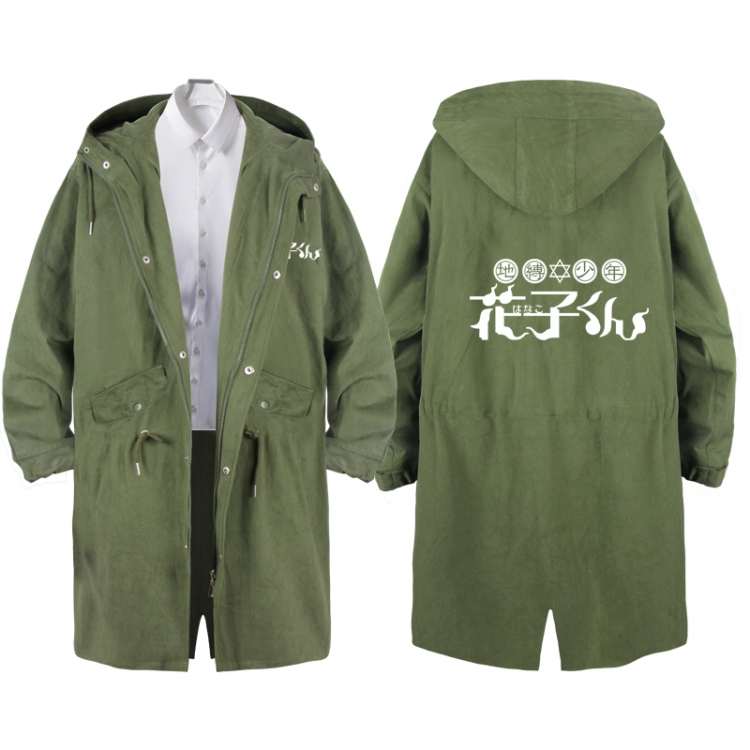 Toilet-bound Hanako-kun  Anime Peripheral Hooded Long Windbreaker Jacket from S to 3XL
