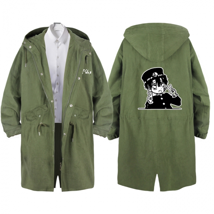 Toilet-bound Hanako-kun  Anime Peripheral Hooded Long Windbreaker Jacket from S to 3XL