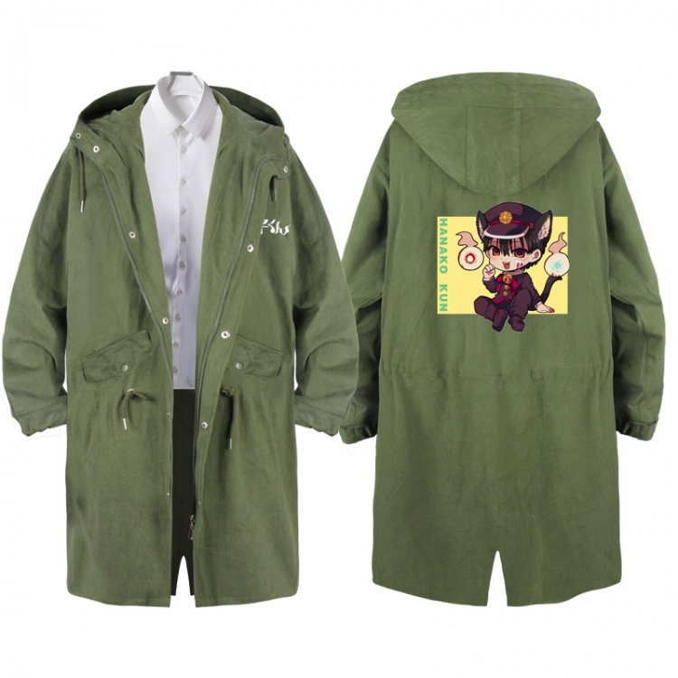 Toilet-bound Hanako-kun  Anime Peripheral Hooded Long Windbreaker Jacket from S to 3XL