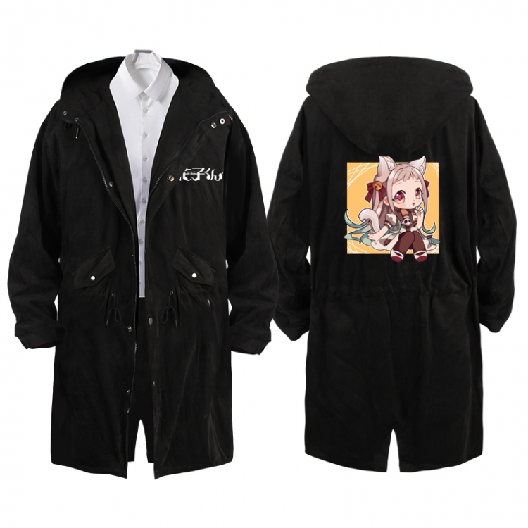 Toilet-bound Hanako-kun  Anime Peripheral Hooded Long Windbreaker Jacket from S to 3XL