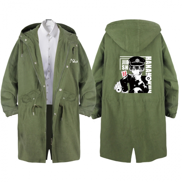 Toilet-bound Hanako-kun  Anime Peripheral Hooded Long Windbreaker Jacket from S to 3XL