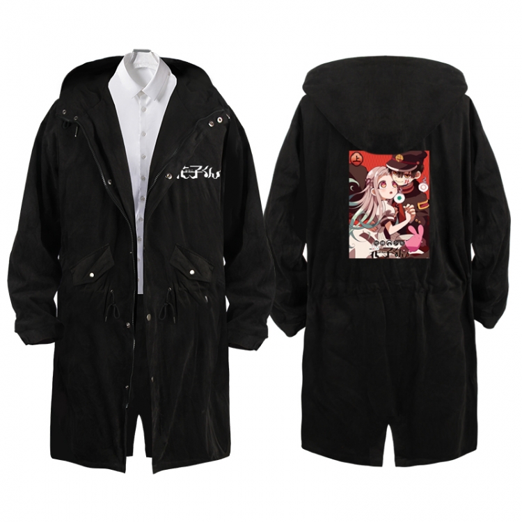 Toilet-bound Hanako-kun  Anime Peripheral Hooded Long Windbreaker Jacket from S to 3XL