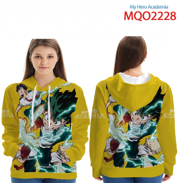 My Hero Academia Full Color Patch pocket Sweatshirt Hoodie  from XXS to 4XL  MQO-2228