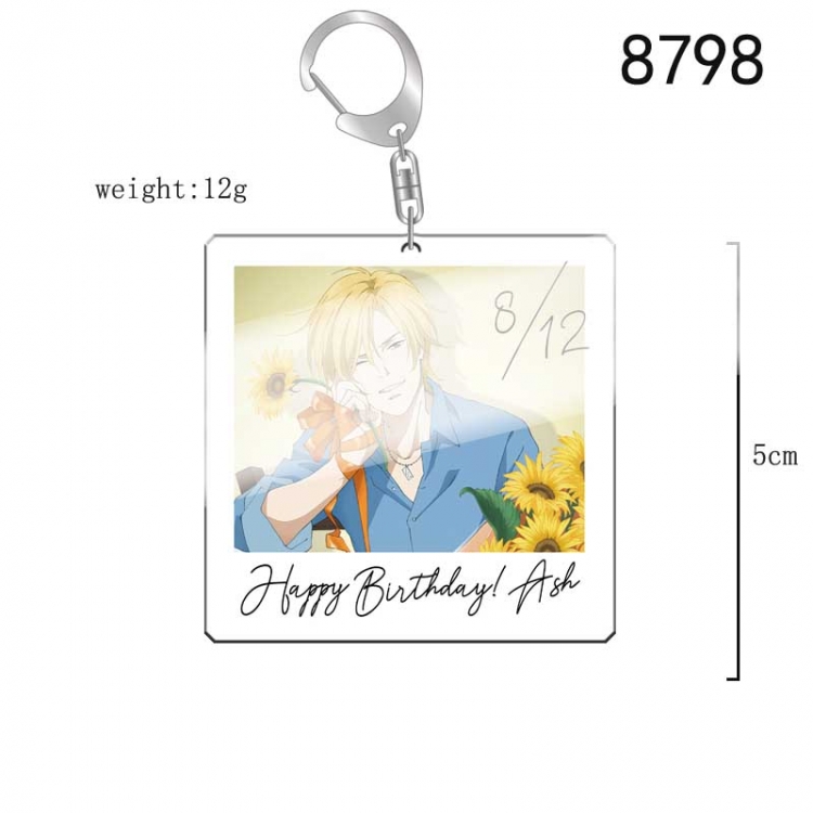 Banana fish Anime acrylic Key Chain  price for 5 pcs 8798