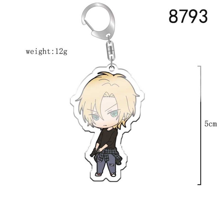 Banana fish Anime acrylic Key Chain  price for 5 pcs 8793