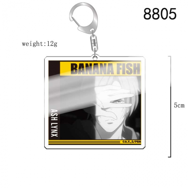 Banana fish Anime acrylic Key Chain  price for 5 pcs 8805