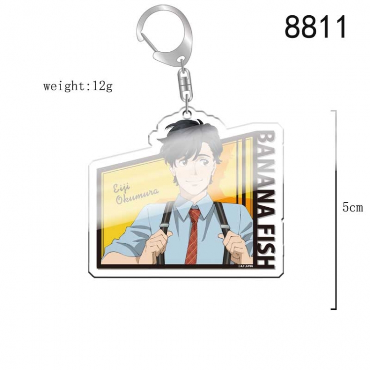 Banana fish Anime acrylic Key Chain  price for 5 pcs 8811