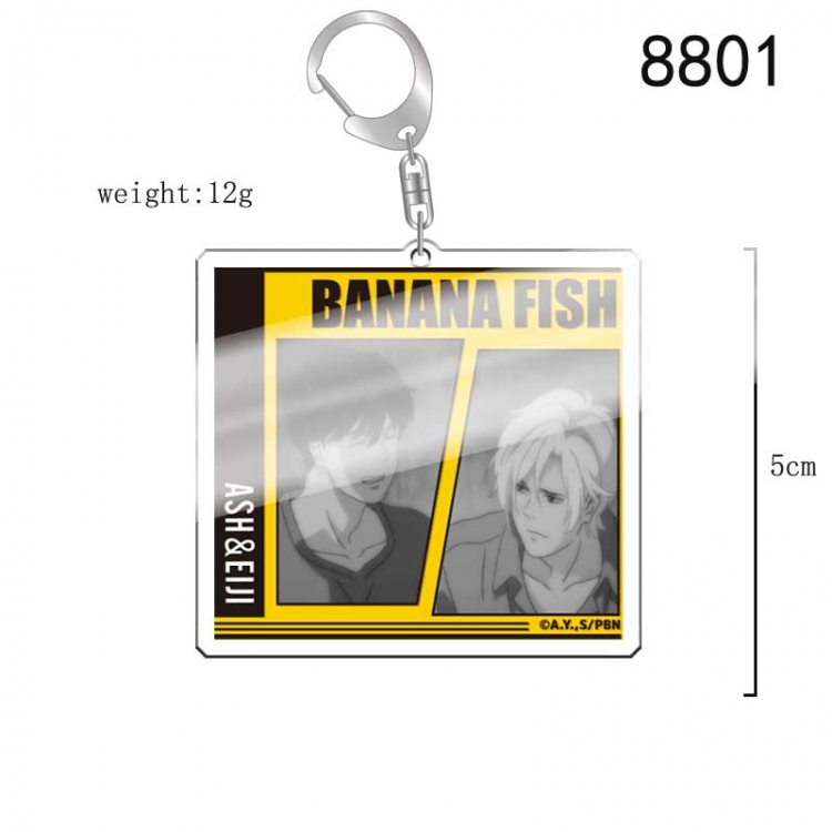 Banana fish Anime acrylic Key Chain  price for 5 pcs 8801