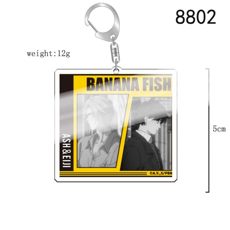 Banana fish Anime acrylic Key Chain  price for 5 pcs 8802