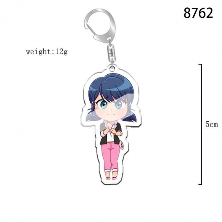 Ladybug Girl  Anime acrylic Key Chain  price for 5 pcs 8762