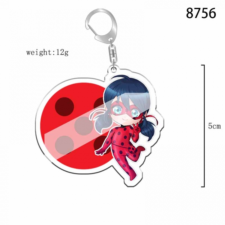 Ladybug Girl  Anime acrylic Key Chain  price for 5 pcs 8756