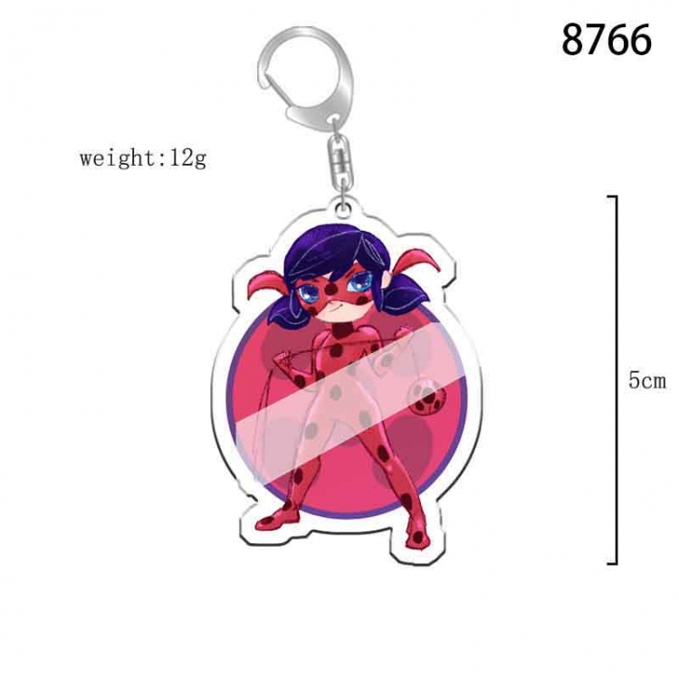 Ladybug Girl  Anime acrylic Key Chain  price for 5 pcs 8766