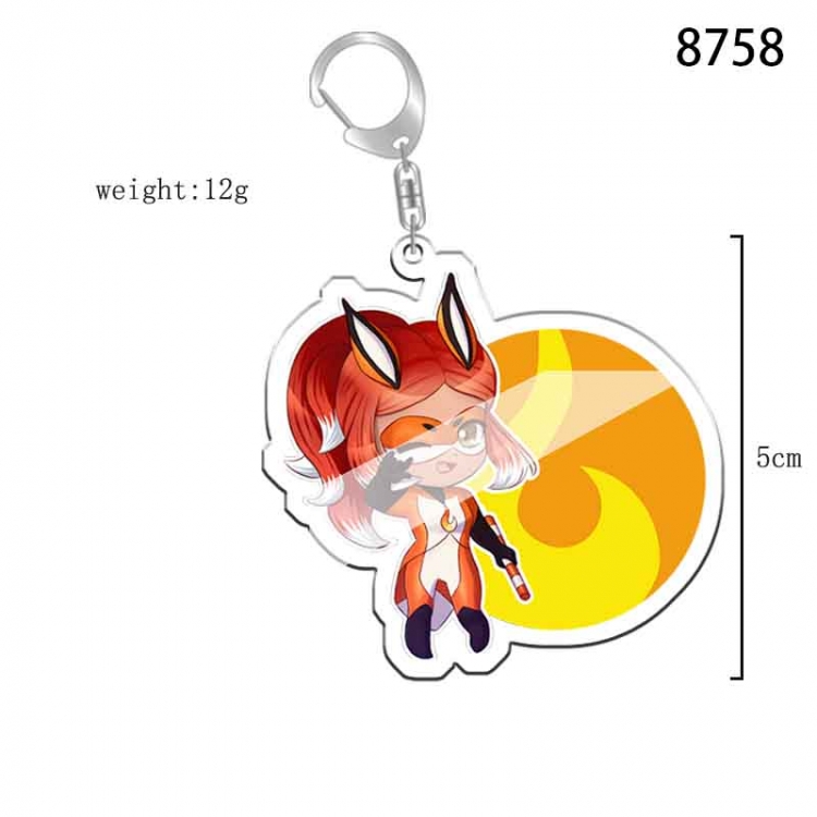 Ladybug Girl  Anime acrylic Key Chain  price for 5 pcs 8758