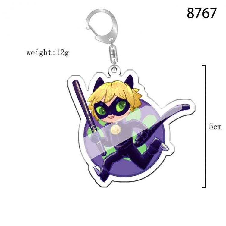 Ladybug Girl  Anime acrylic Key Chain  price for 5 pcs 8767