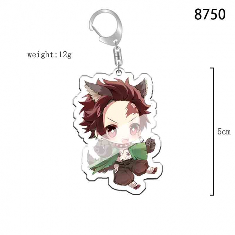 Demon Slayer Kimets Anime acrylic Key Chain  price for 5 pcs  8750