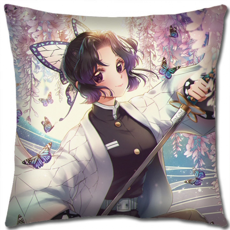 Demon Slayer Kimets Anime square full-color pillow cushion 45X45CM NO FILLING G4-415