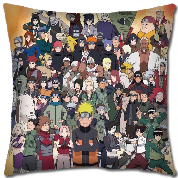 Naruto Anime square full-color pillow cushion 45X45CM NO FILLING H7-526