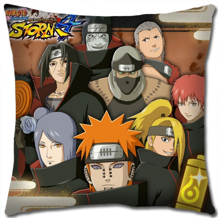 Naruto Anime square full-color pillow cushion 45X45CM NO FILLING  H7-529