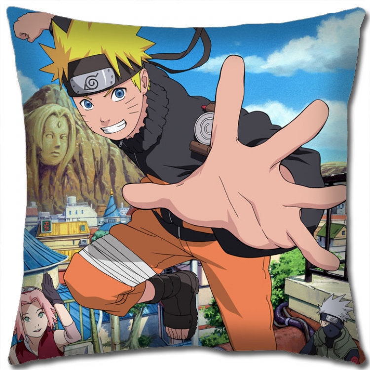 Naruto Anime square full-color pillow cushion 45X45CM NO FILLING H7-533