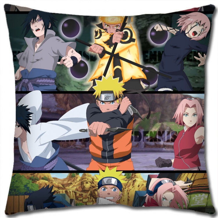 Naruto Anime square full-color pillow cushion 45X45CM NO FILLING H7-545B