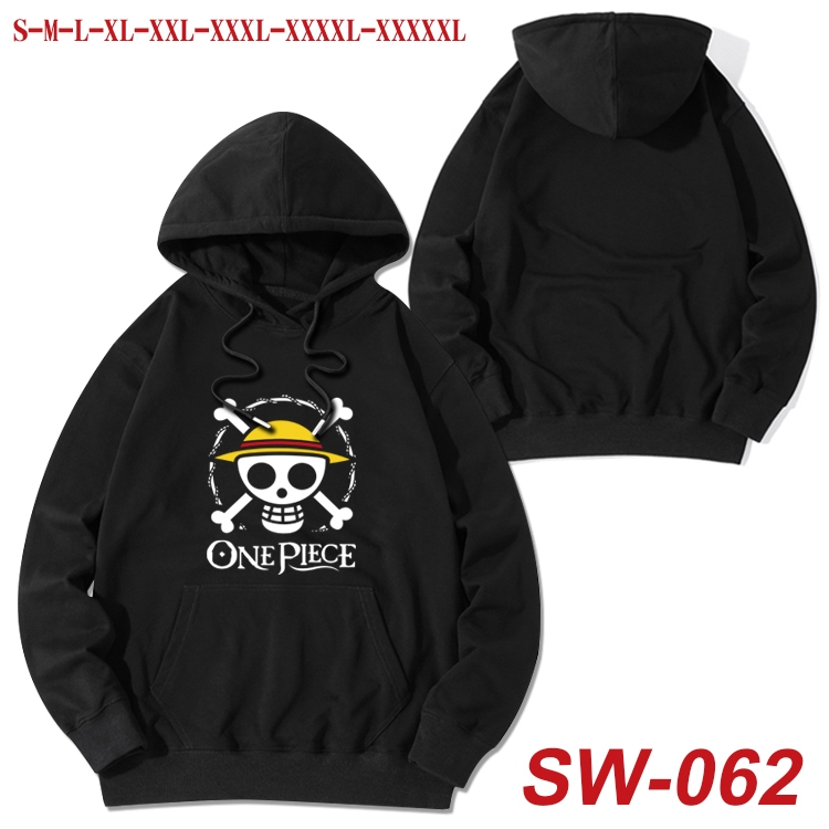 One Piece cotton hooded sweatshirt thin pullover sweater from S to 5XL  SW-062