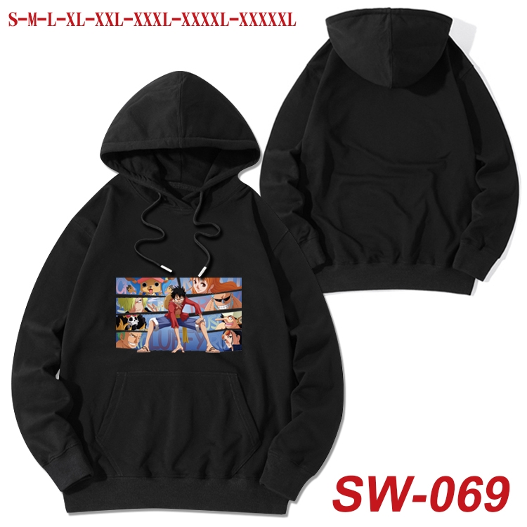 One Piece cotton hooded sweatshirt thin pullover sweater from S to 5XL SW-069