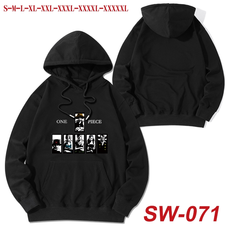 One Piece cotton hooded sweatshirt thin pullover sweater from S to 5XL SW-071