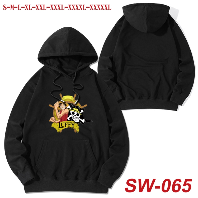 One Piece cotton hooded sweatshirt thin pullover sweater from S to 5XL SW-065