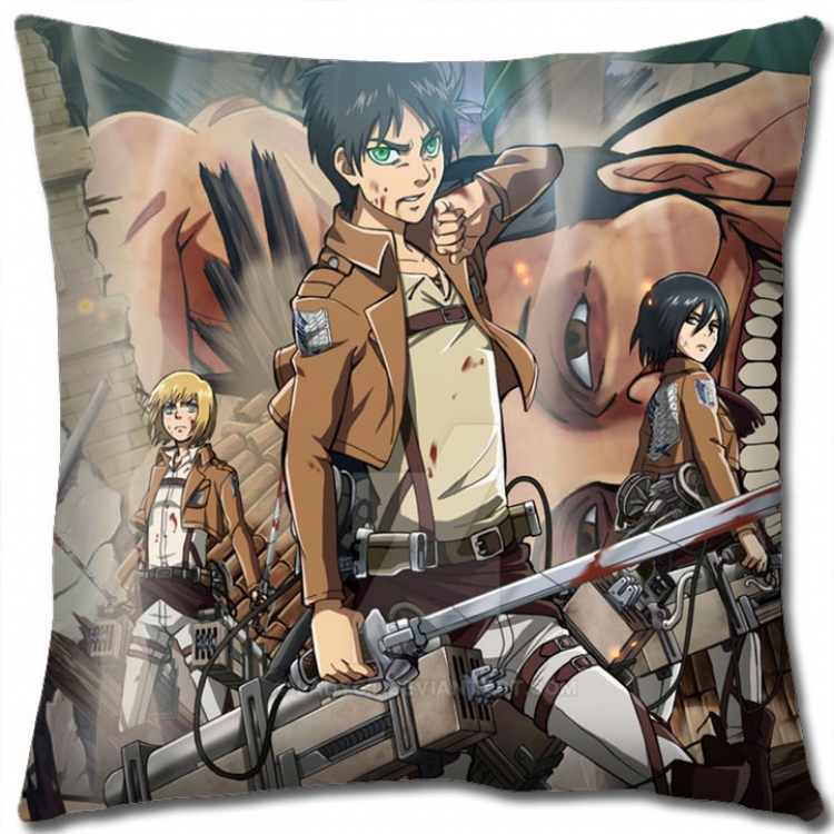Shingeki no Kyojin Anime square full-color pillow cushion 45X45CM NO FILLING   J12-272