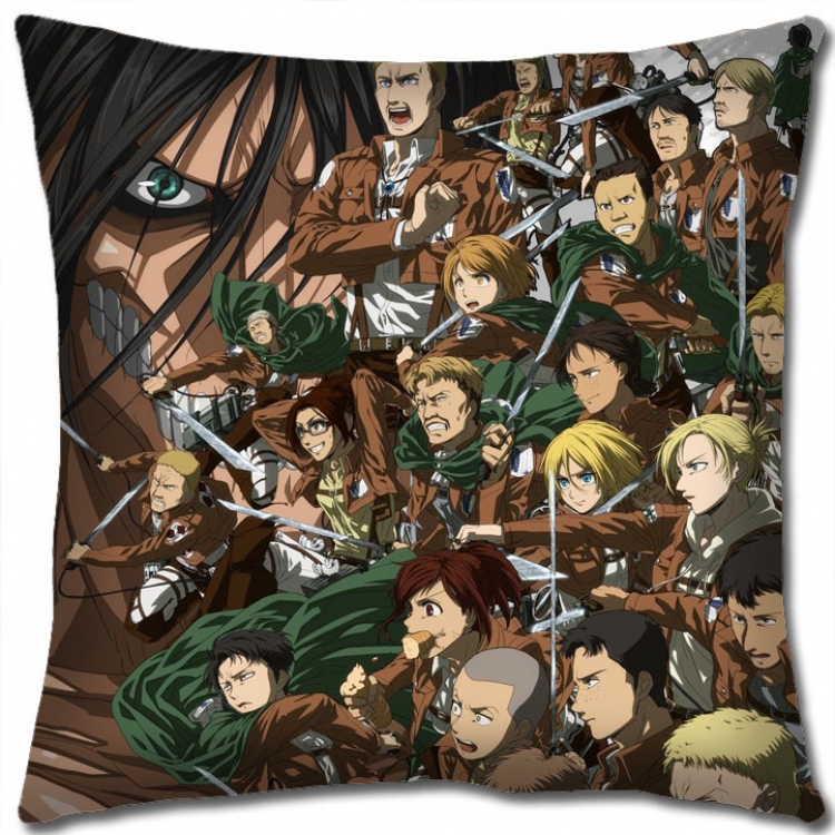 Shingeki no Kyojin Anime square full-color pillow cushion 45X45CM NO FILLING  J12-264