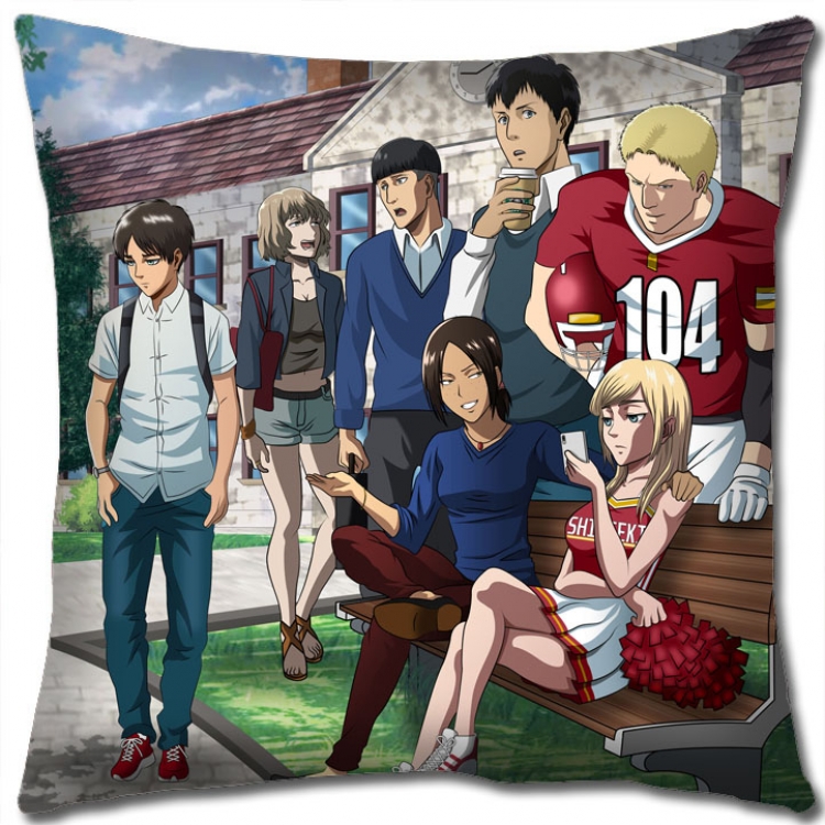 Shingeki no Kyojin Anime square full-color pillow cushion 45X45CM NO FILLING  J12-271