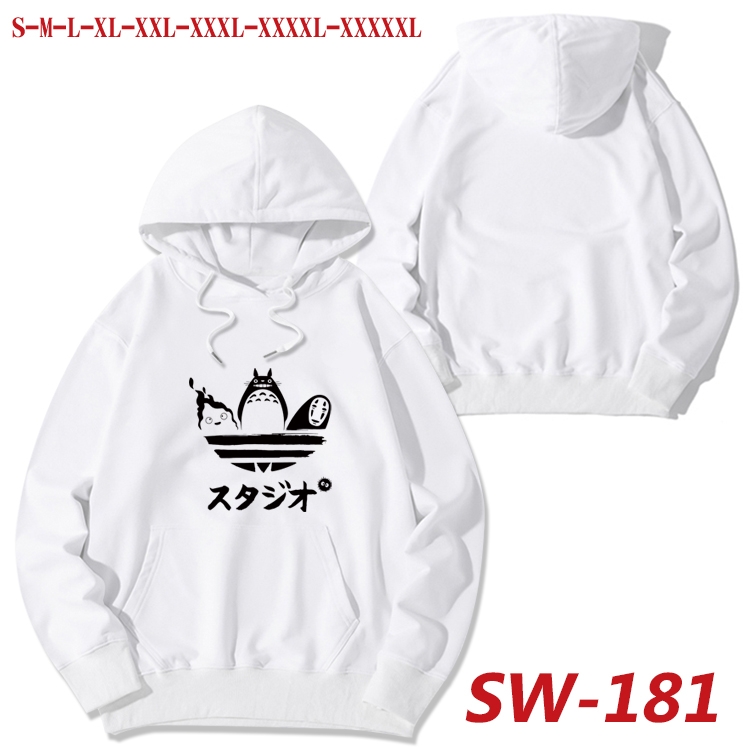 TOTORO cotton hooded sweatshirt thin pullover sweater from S to 5XL SW-181