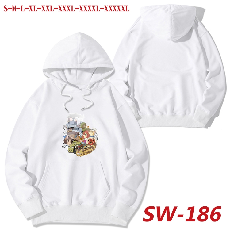 TOTORO cotton hooded sweatshirt thin pullover sweater from S to 5XL  SW-186