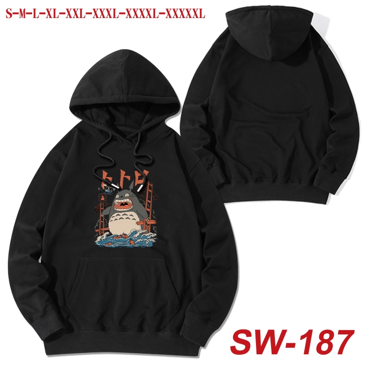 TOTORO cotton hooded sweatshirt thin pullover sweater from S to 5XL  SW-187
