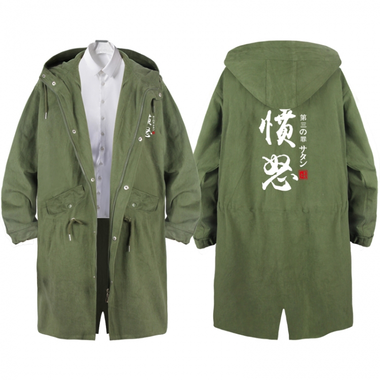 The Seven Deadly Sins  Anime Peripheral Hooded Long Windbreaker Jacket from S to 3XL