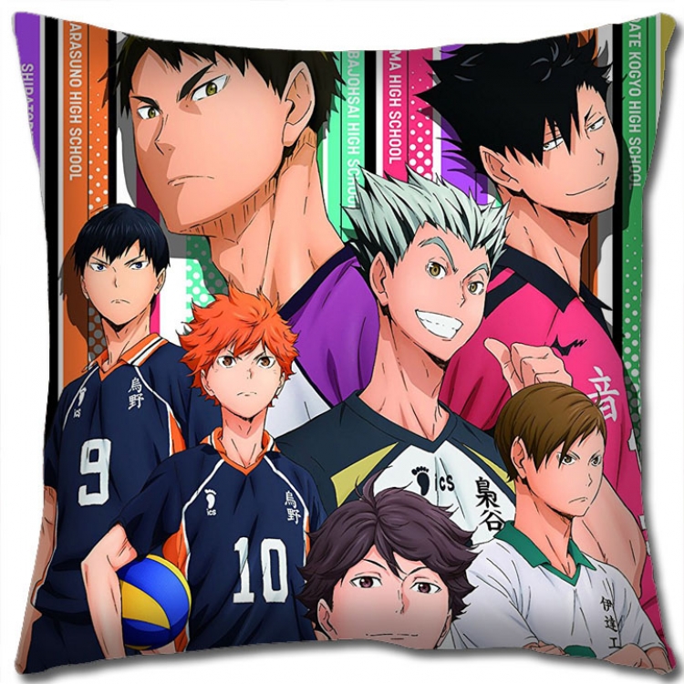 Haikyuu!! Anime square full-color pillow cushion 45X45CM NO FILLING  p1-376