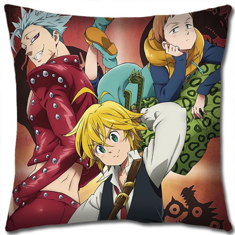 The Seven Deadly Sins Anime square full-color pillow cushion 45X45CM NO FILLING  N1-1