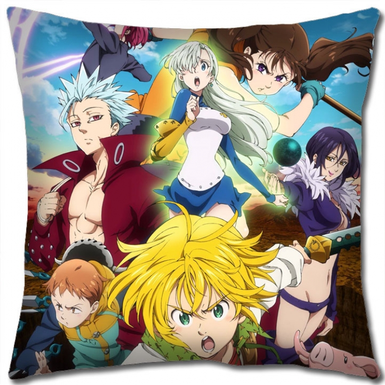 The Seven Deadly Sins Anime square full-color pillow cushion 45X45CM NO FILLING N1-9