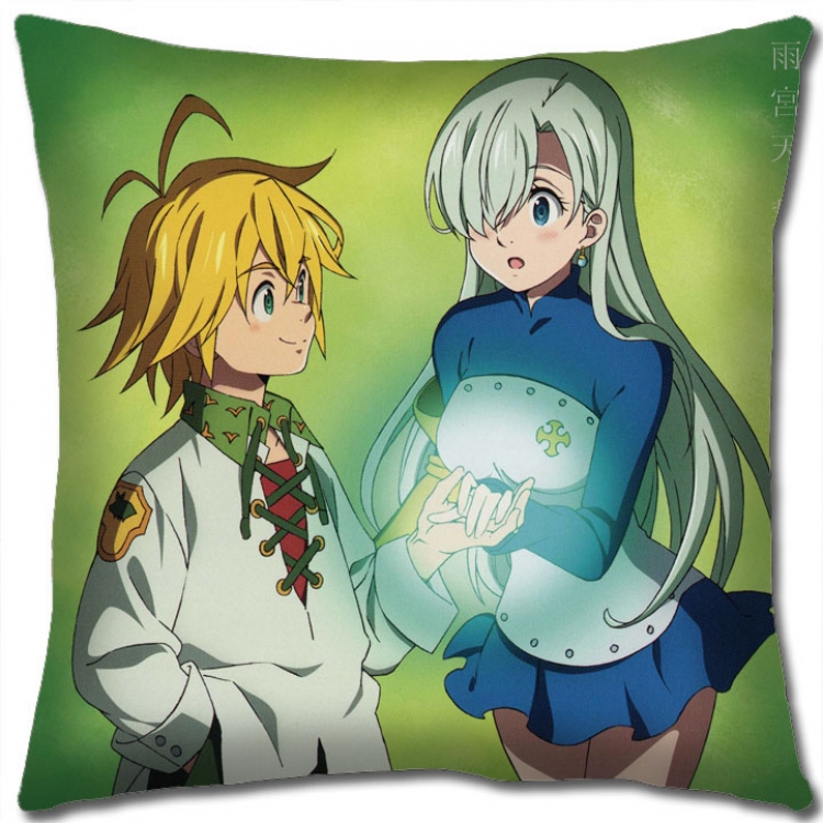 The Seven Deadly Sins Anime square full-color pillow cushion 45X45CM NO FILLING N1-63