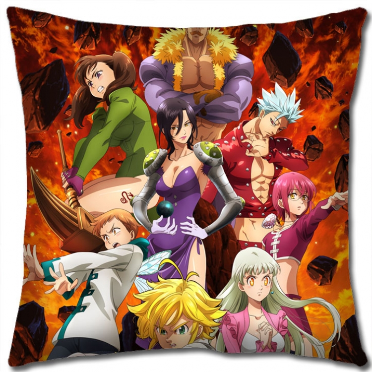 The Seven Deadly Sins Anime square full-color pillow cushion 45X45CM NO FILLING N1-14