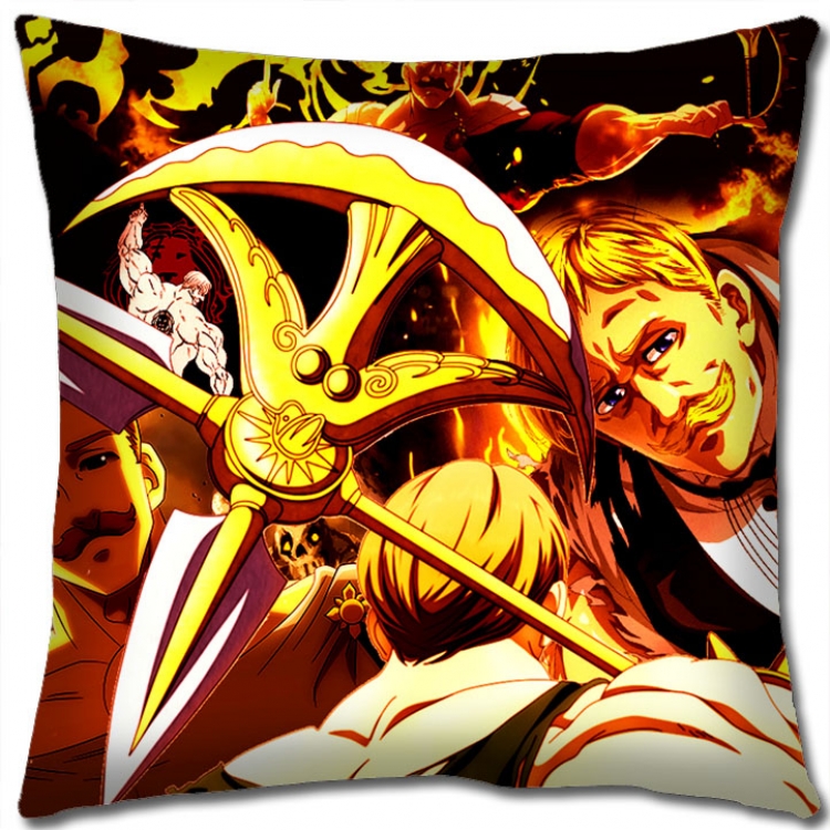 The Seven Deadly Sins Anime square full-color pillow cushion 45X45CM NO FILLING  N1-95