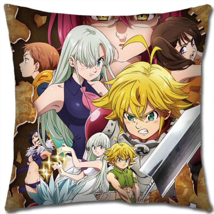 The Seven Deadly Sins Anime square full-color pillow cushion 45X45CM NO FILLING N1-22
