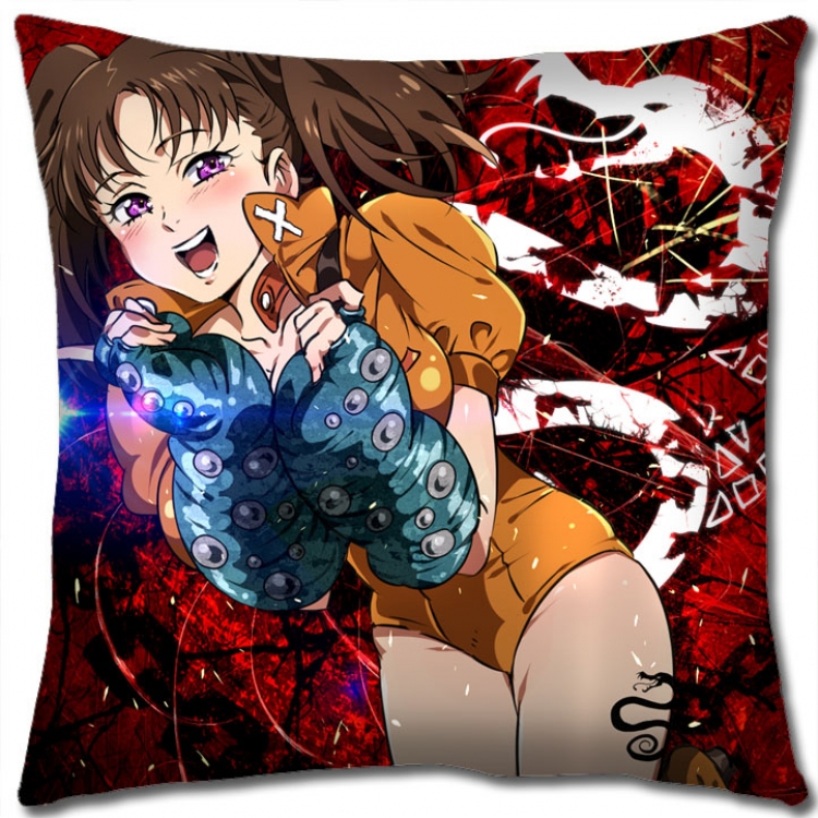 The Seven Deadly Sins Anime square full-color pillow cushion 45X45CM NO FILLING  N1-93
