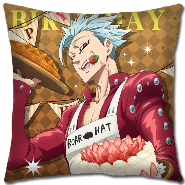 The Seven Deadly Sins Anime square full-color pillow cushion 45X45CM NO FILLING N1-81