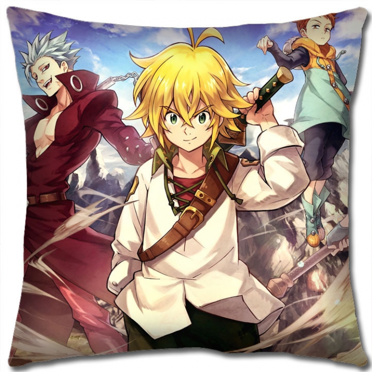 The Seven Deadly Sins Anime square full-color pillow cushion 45X45CM NO FILLING N1-28