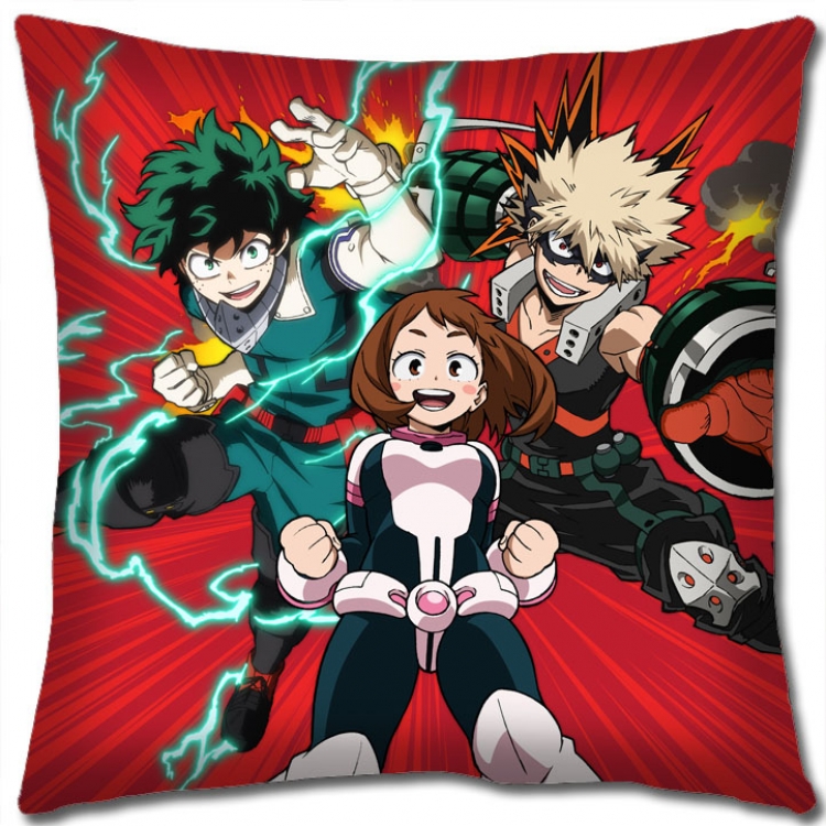 My Hero Academia Anime square full-color pillow cushion 45X45CM NO FILLING  w9-452